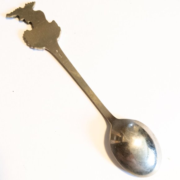 Vintage FORT NELSON Collectible Spoon Canada British Columbia Moose Fauna Animal - Picture 2 of 2